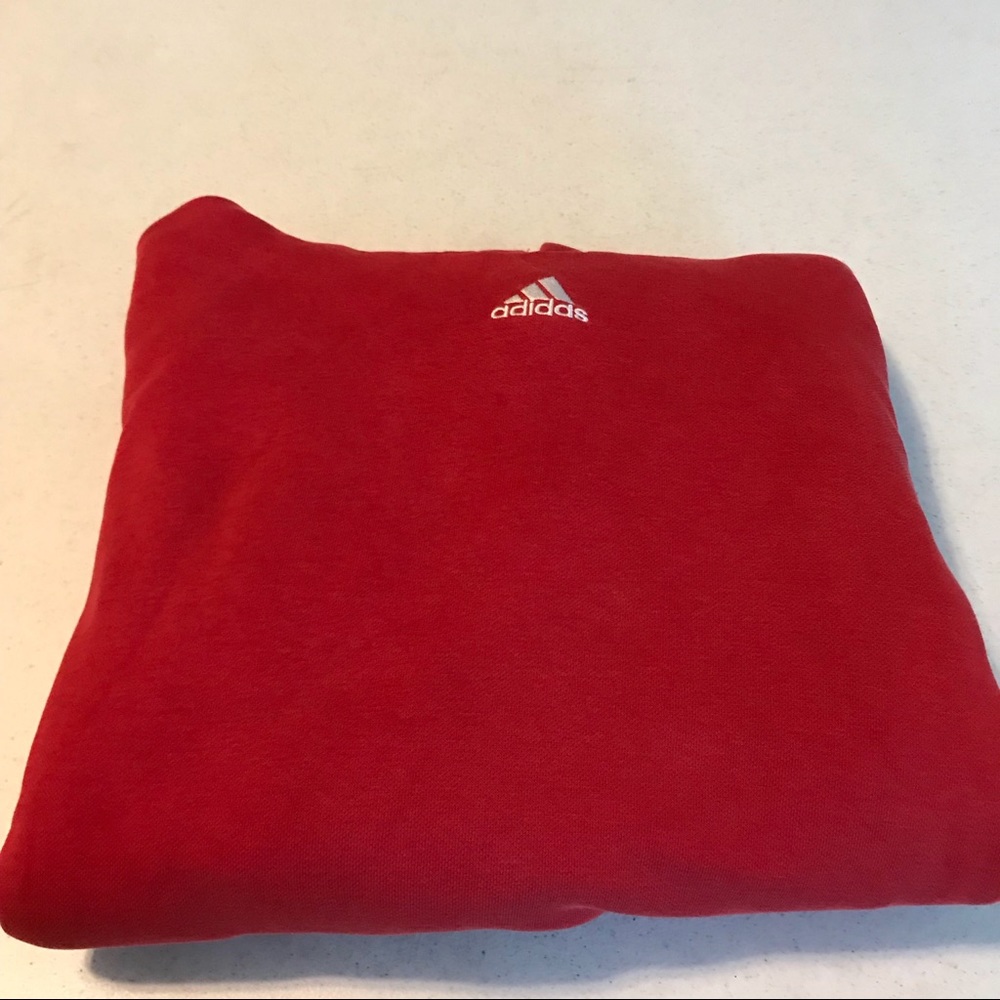 Adidas  athletic wear red hooded size xx large